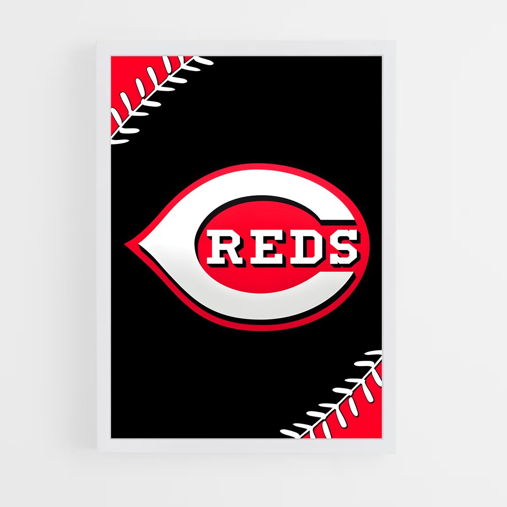Poster Reds Nation – affiche Baseball (vue 3)